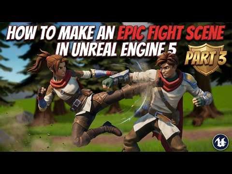 How to make an action scene in unreal engine 5. Part 3