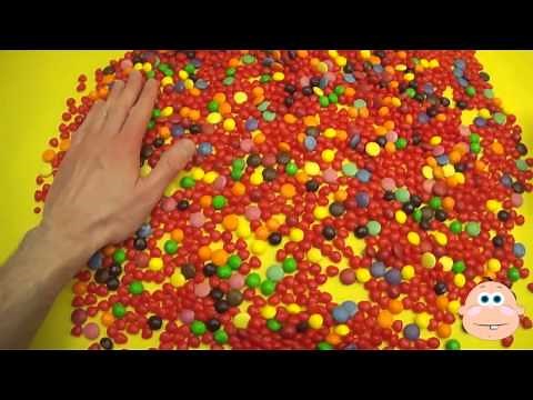 Learn To Count 1 to 100 with Candy Numbers! Surprise Eggs with Smarties Skittles and Candy Hearts