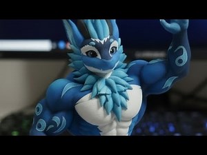 💪 Luksor MG gift #aianimation #musclegrowthanimation #furries 💪