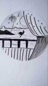 ❤Beautiful Window View Scenery Drawing | Easy Pencil Sketch for Beginners | Step by Step Tutorial