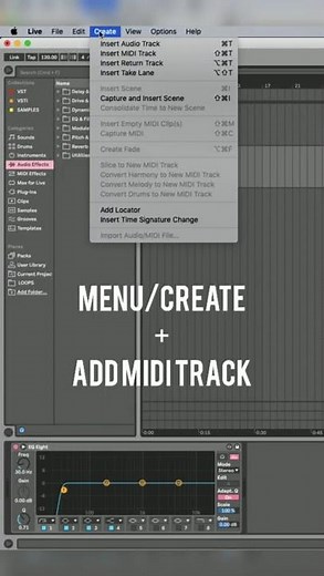 Como criar uma track de midi no Ableton Live em menos de 30s
