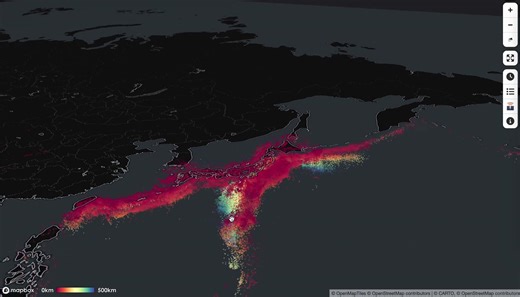 7K views · 41 reactions | Earthquake Depth Open-source 3D map of Japan’s seismic activity using data from the Japan Meteorological Agency, showing each earthquake’s location and depth beneath the surface. | 20playtesters | Facebook