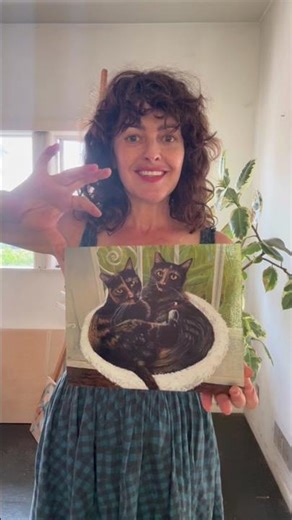 Kitties siblings become subject of oil painting. Commissions open for April of 2026. #painting #art