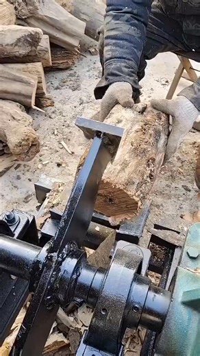 Useful wood splitter, used to split wood #splitwood #machines #shorts #woodworking | West Theodore
