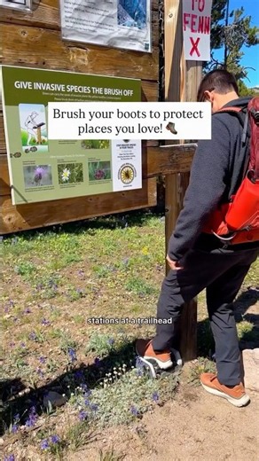 Part of Leave No Trace? Keep seeds where they’re at! 🥾#Hikers #HikingTips #Backpacking