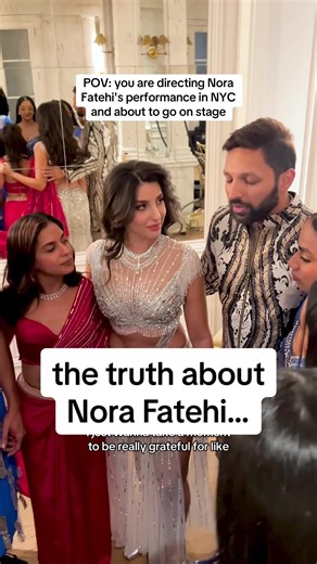 A true artist is an artist no matter how big big global superstar. That's the truth. @Nora Fatehi , it was an honor to direct this performance. Thank you for your humility and passion ♥️ #norafatehi #diwali #backstage @Amit Shah