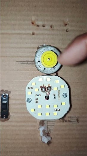 DC Motor + Switch = Mini Fan |DIYProject #BalloonTrick #LifeHack#shorts