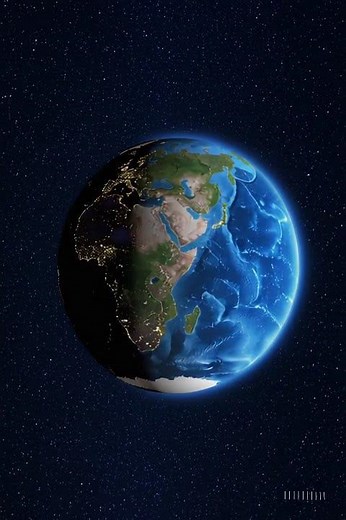 Rotation de la Terre en 3D 🌍 | Animation réaliste de la planète