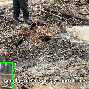 8.6K views · 156 reactions | Part 11 UNCLOGGING CULVERTS WITH TONS OF LEAF FALL AND WASHED OUT ROADS | Culverts, bridges and ditches oh my | Facebook