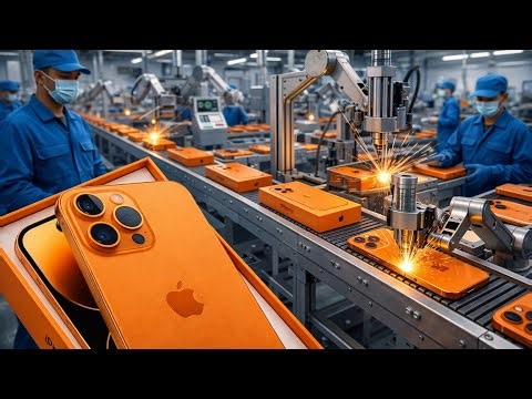 Inside the Apple Factory: Manufacturing the Orange Titanium iPhone 17 Pro Max (Full Process)