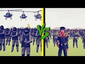 WW2 ARMY vs MODERN ARMY - Totally Accurate Battle Simulator TABS
