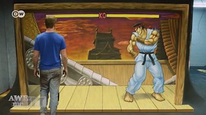 Street fighter chalk art