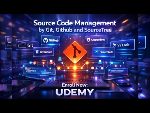 📘 Free Git & GitHub Course on Udemy | SourceTree Included 🚀