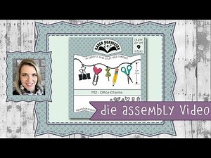 Karen Burniston Die 1112 Office Charms Assembly