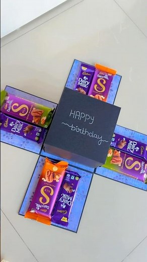 3 layer chocolate explosion box 😍 with keychain 🤩 Trending birthday gift idea