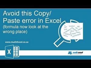 Excel formula error after Copy/ Paste