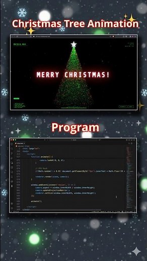 🎅 Watch Me Build a 3D Christmas Tree with 5000+ Particles!