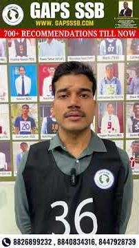 Watch How GAPS SSB Transforms Mindset, Confidence & Personality