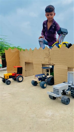 Remote Control Jcb And Dumper Truck tractor Unboxing And Testing Short Video #automobile #ytshorts