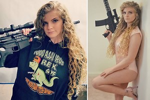 Meet the ‘Gun Girl’ who poses with AK-47 on campus and gets attacked by screaming anti-gun mobs