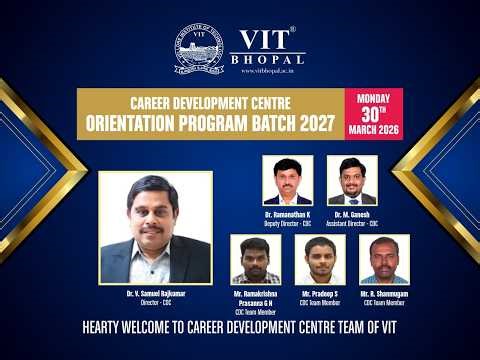 VIT CDC Orientation program 2027 Batch
