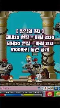 메이플플래닛 비숍 망길3 제네 마력컷, 5100마리 동선