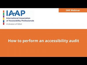 Unlocking Web Accessibility: How To Perform An Accessibility Audit! | SME Webinar