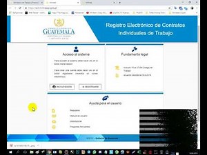 CREAR USUARIO Y REGISTRO CONTRATO TRABAJO ELECTRÓNICO GUATEMALA, Acuerdo Ministerial 324-2019