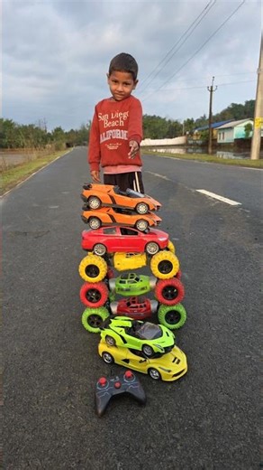 Remote Control 3 Racing Moka Car & Rc 5 Racing Car Water vs Toy Car Extreme Racing Experiment 😱