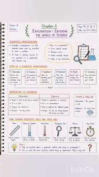 Class 9 Science Ch 1 Exploration | Complete Handwritten Notes | CBSE 2026-27 🔥