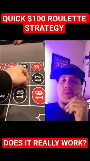QUICK $100 ROULETTE STRATEGY TO WIN AT CASINOS