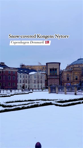 Snow-covered Kongens Nytorv, where Copenhagen feels calm, cold, and timeless ❄️🇩🇰 📍Denmark #denmarktravel #traveldenmark #denmarklife #snowday #CopenhagenDenmark #lovetravelling #worldwonder | World Wandering