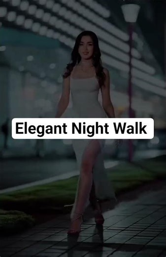 Elegant Night Walk ✨ | AI Model Street Style #Shorts#aimodel #aigirl #aivideo #aibeauty