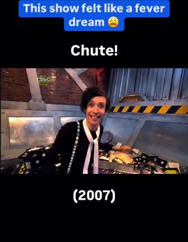 Childhood Nostalgia 🌈 on Instagram: "Chute! (2007) Aired on: CBBC 📺 This was one of the weirdest and whackiest shows on CBBC - but I loved it 😂📼 #childhood #nostalgia #childhoodmemories #kidstv #cbbc #cbbcchute #chute #rosslee #2007 #2000skids #2000s #00s #growingupbritish #british #meme #funny #throwback #reels @rossyhorrorshow"