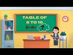 Table of 6 to 10 with fun activity | Top secret trick to learn Table | Easy Tables for kids