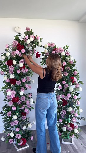 DIY Artificial Flower Arch for Stunning Wedding Decor