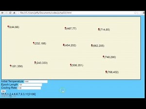 TSP Click and solve using Simulated annealing