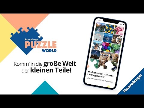 Entdecke jetzt einzigartige Puzzles mit der kostenlosen App der Ravensburger Puzzle World