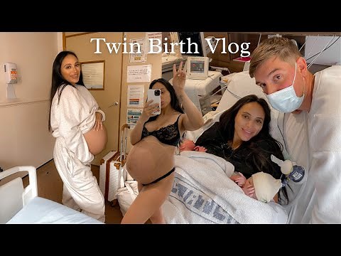 OUR EMOTIONAL TWIN BIRTH NATURAL DELIVERY || LABOUR VLOG || BECOMING PARENTS OF SIX