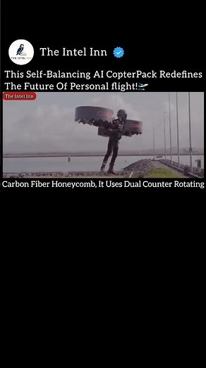 This Self Balancing AI Copter Pack Redefines The Future Of Personal Flight ✈️ #shorts #futuretech