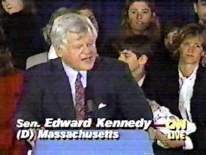 Ted Kennedy victory speech in 1994. .