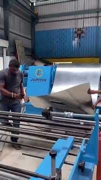 Metal roof sheet manufacturing #factory #factorymaking #industrial