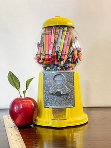 Sunny Yellow Gumball Machine: Retro Candy Dispenser, Unique Decor - Etsy