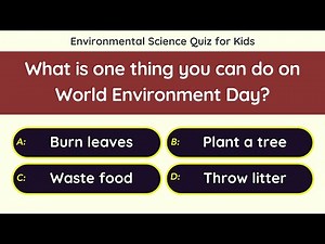 Environmental Science Quiz for Kids | 25 Questions | EVS Test for Children | World Environment Day 🌍