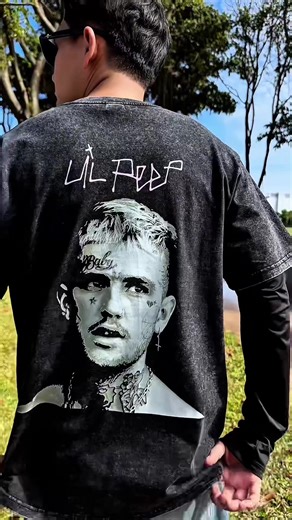 Rapper Lil Peep shirt 🎤🤍#lilpeep #lilpeep🖤 #lilpeep4ever #hiphop #streetwear