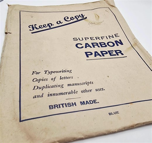 Vintage Carbon Copy Paper, 1940s Typewriter, Duplicating Office Desk Prop - Etsy