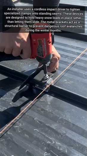 Precision Installation Of Heavy Duty Snow Guard Systems