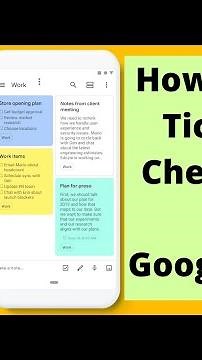 How to add Check Box / Tick Box in Google Keep Notes
