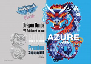 Dragon Dance Azure BOM Premium EPP Pattern - PDF Download - Etsy