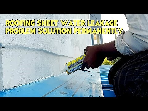 roofing sheet Water leakage problem solution permanently #waterleakage